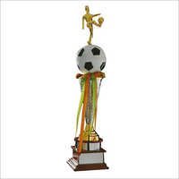 Football Trophy - Aluminium, 12 Inch, Golden | Sport Trophy Award, Customizable Souvenir, 200 Grams, Impressive Design, Robust Build