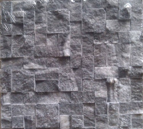 Black Natural Stone Mosaic Tiles