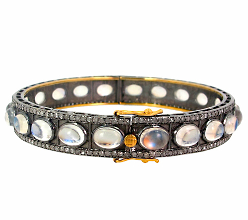 Gemstone Bangle and Bracelet
