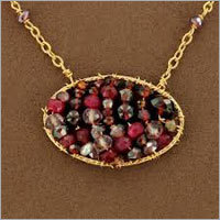 Golden Stone Studded Necklace