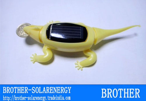 Small Solar Toy Chameleon Power by solar energy