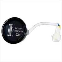 Round Battery Discharge Indicator - Plastic 50mm, 12v | Moisture Resistant, Wide Lcd Display, Accurate Sensing