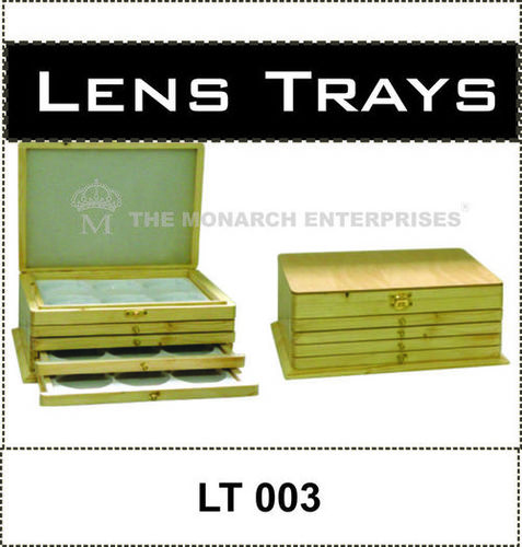 Wooden Lens Rack Set of 5 Trays