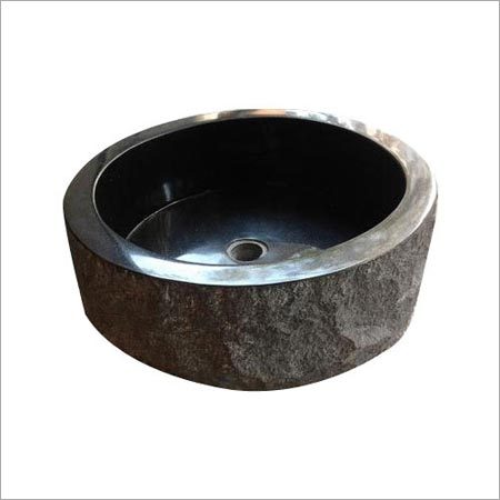 Black Granite Stone Wash Basin