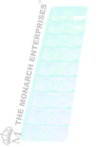 Counter Display Tray For Frames Set Of 5 Trays - Plastic, 18"D x 6"W, White | 9 Frames Capacity, Space Saving, Durable
