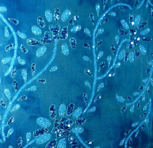 Embroidered silk Saree