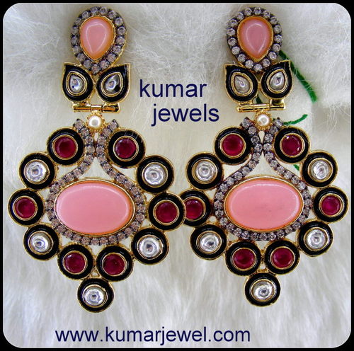 Pink Dangler Earring