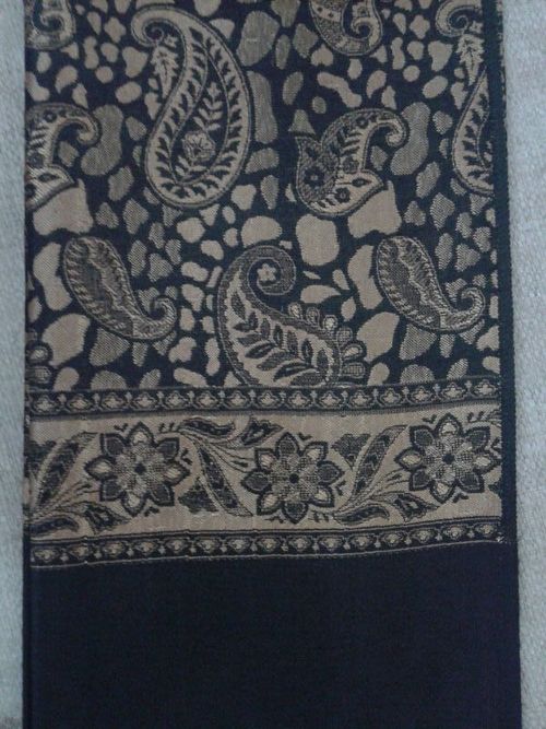 Golden Chinar Embroidered Shawl