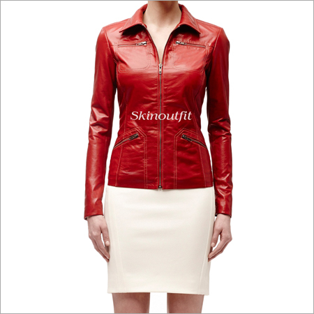 Womens Red Leather Jackets