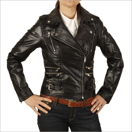 Ladies Leather Biker Jackets
