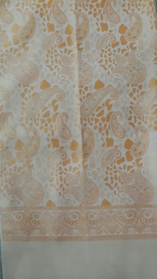 White Golden Shawl