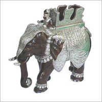 Silver Elephant Statue - Polished Silver Finish | Traditional Style, Elegant Look, Exquisite Craftsmanship, Long Lasting Sheen