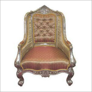 Antique Silver Throne Chair