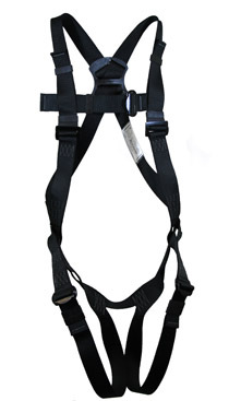 Safety Harness - Polyester, 2-3 Feet Size | Black, 1200-1300 Grams, Ideal for Construction Sites