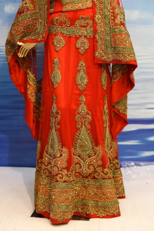 Lehenga - Silk, 54 Inches, Red | Elegant Design, Intricate Zari Embroidery, Comfortable Wear, Customizable Size, Handcrafted