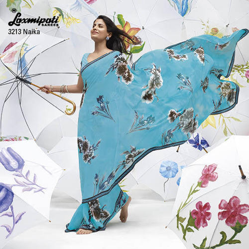 Flower Printed Sarees