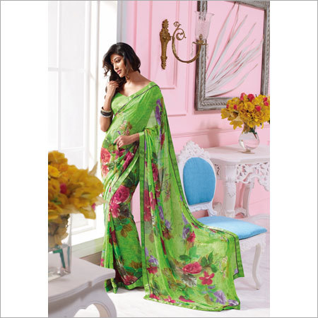 Floral Printed Sarees