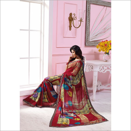Printed Work Sarees