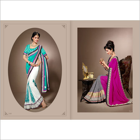 Ladies Crepe Sarees