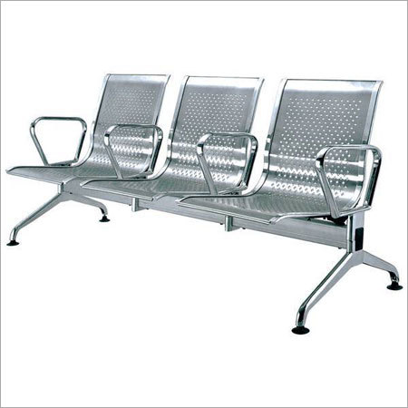 3 Seater Steel Chair