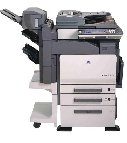 Used Copier Minolta C352 - 35 ppm, 1800 dpi Print, 600 dpi Scan | 40 GB Memory, 100,000 Page Duty Cycle, Scan to Email/HDD/FTP/PC