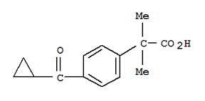 cyl2-[4-(cyclopropyl carbonyl)phenyl-2-methylpropanoic acid 162096-54-0