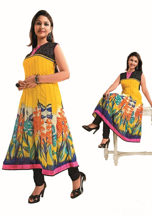 ISHIN Georgette Multicolor kurti