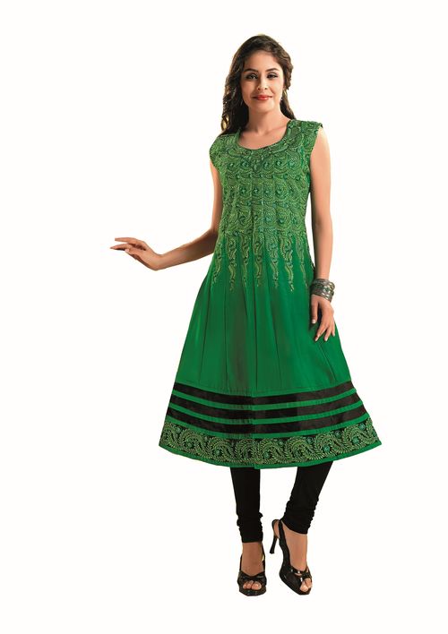 ISHIN Cotton Green kurti