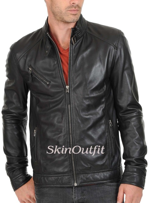 Mens Sheepskin Leather jacket