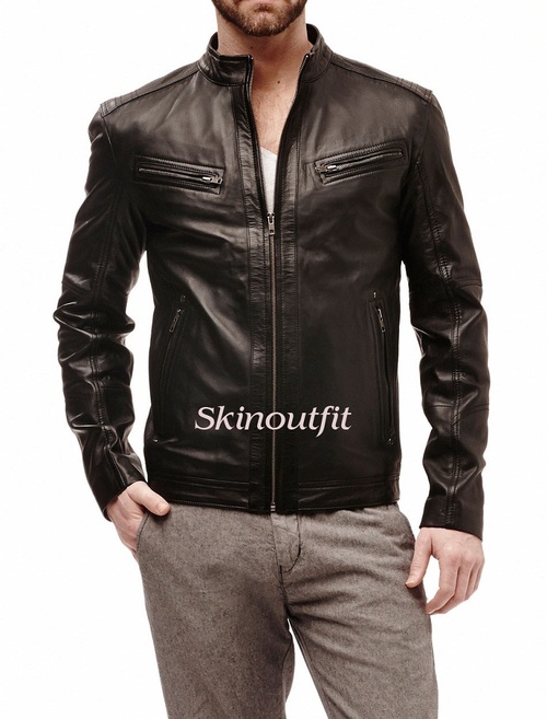 Biker Leather Jacket for Men
