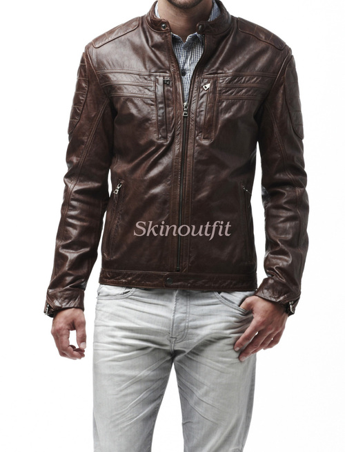 motorbike leather jackets for Men