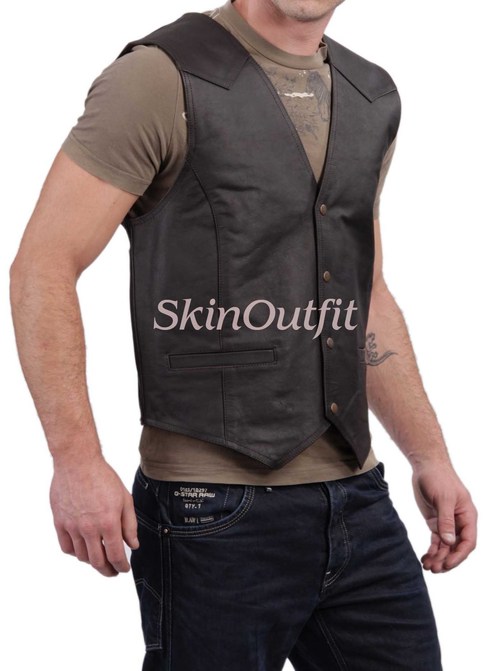 Stylish Leather Waistcoat for Men