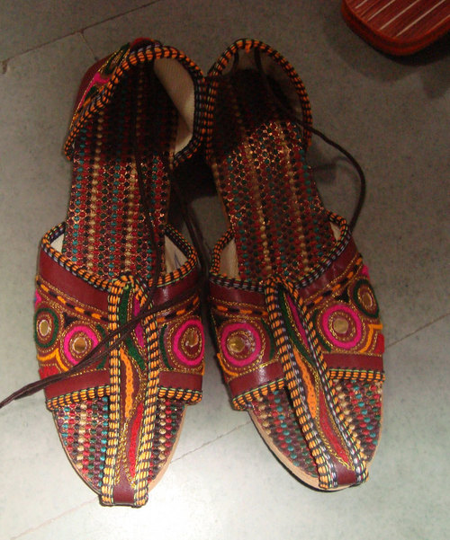 Red Indian Traditional Ladies Sandal
