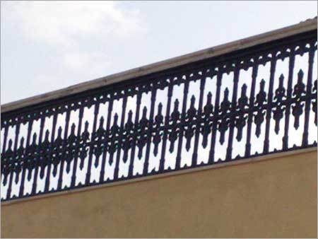 Cast Iron Railing - 1m Height, 10cm Width, Powder Coated | Durable, Stylish, Secure, Modular Sections