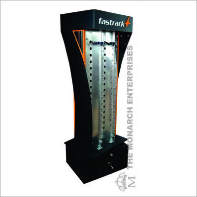 Black Optical Display Revolving Stand