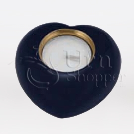 Deep Blue Heart Votive Candle