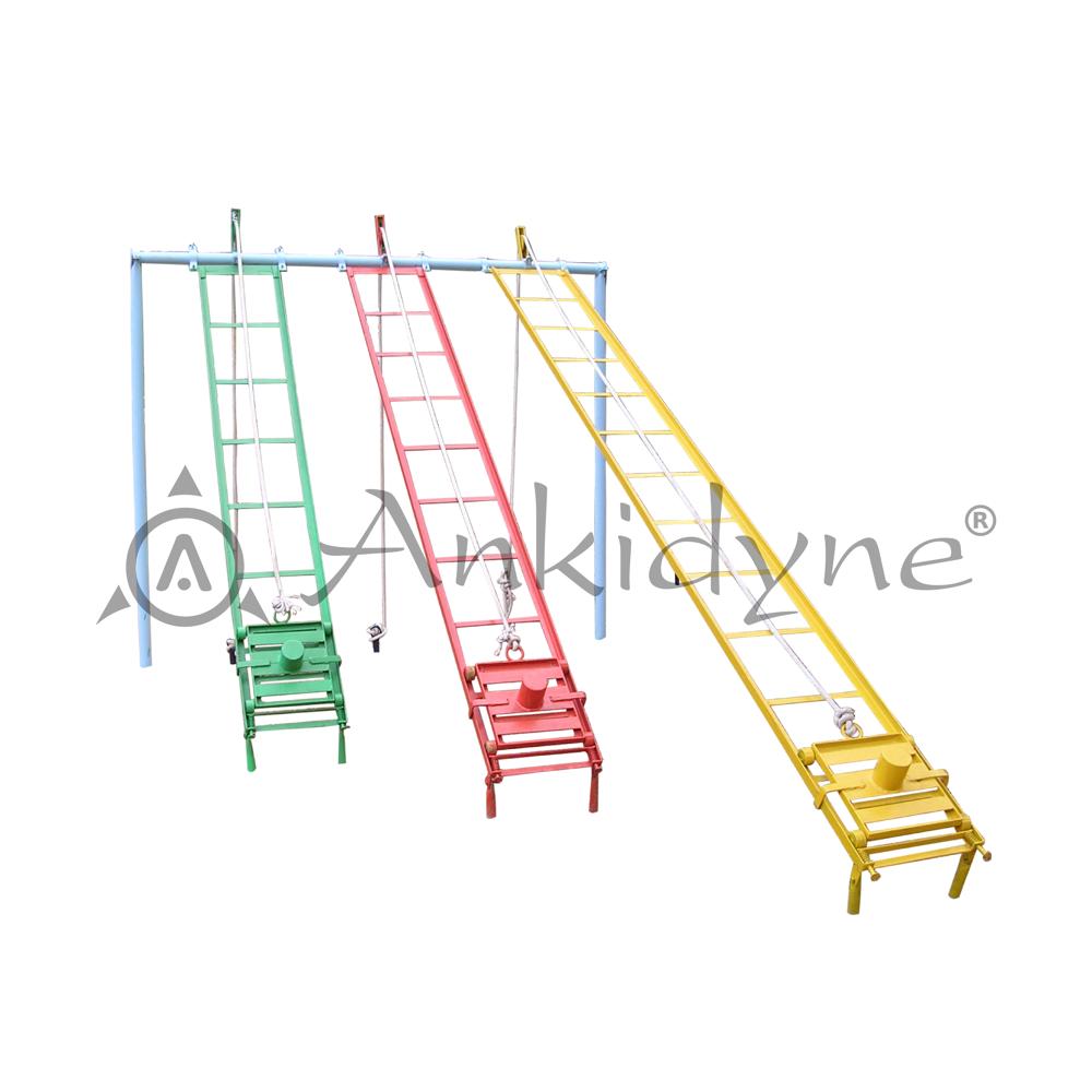 Inclined Plane - Durable Steel Frame, 10 Feet Long x 3 Feet Wide, High Load Capacity - Ideal for Material Handling and Physics Education