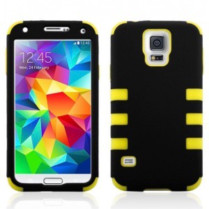 3 in 1 PC & Silicone Hybrid Shell Case Cover For Samsung Galaxy S5