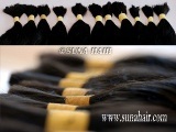 Wonderful quality tangle free no synthetic remy bulk human hair