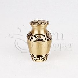 Athena Bronze Elite Brass Token  Cremation Urn