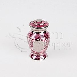 Beautiful Rose Brass Token Cremation Urn