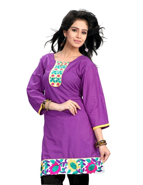 COTTON LIGHT EMBROIDERED KURTI