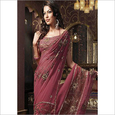 Designer Embroidered Saree