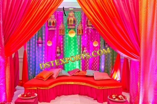 WEDDING MEHANDI NIGHT STAGE SET 