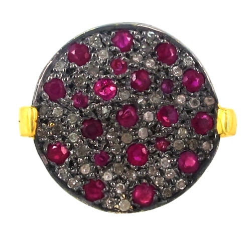 Ruby Diamond Gold Ring