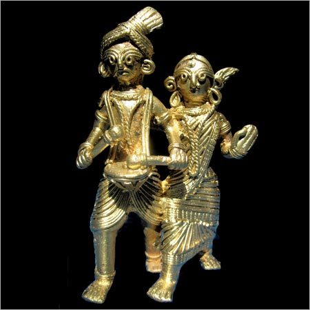 Brass Dokra Statues
