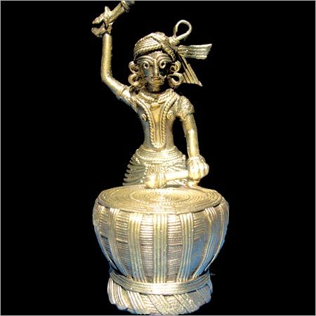 Brass Drummer Statue
