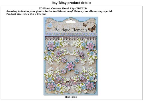 3D floral photo frame