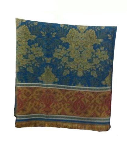 Fine Wool Dyed Self Jacquard Shawl