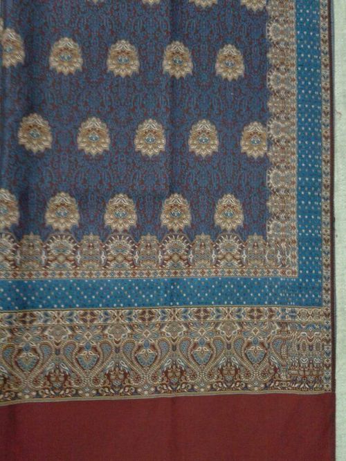 Wool Jacquard Printed Shawls